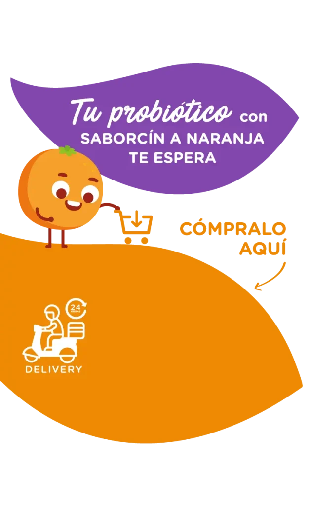 Tu probiòtico con sabor a naranja